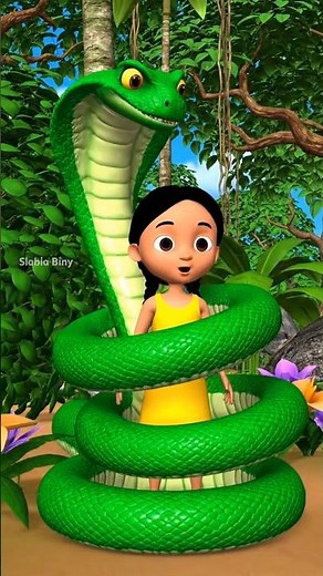 a snake eat a girl animation 3d cartoon #ai #shorts #explore #tiktokeffects #effectking #funny