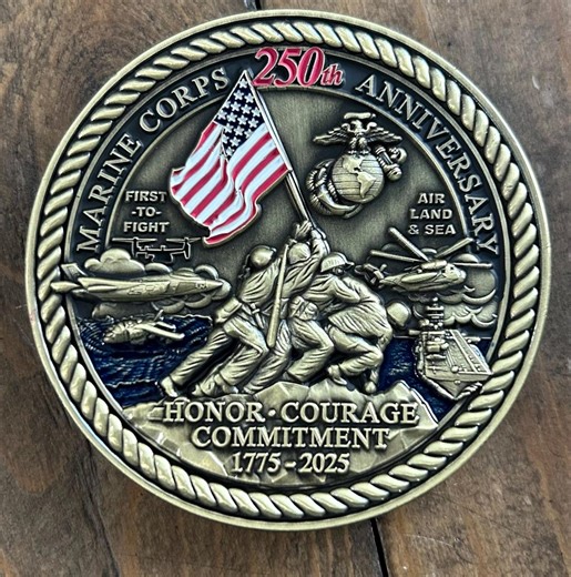 250th United States Marine Corps Anniversary Challenge Coin – Semper Fi 1775–2025 - Etsy