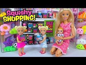 Barbie & Ken Doll Family Squishy Toy Shopping