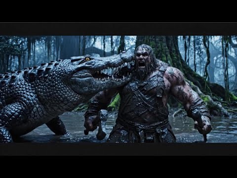 SWAMP BATTLE: Giants vs. The 12-Meter Emperor Crocodile
