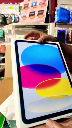 IPAD A16 128GB now only $1099 available at VIP Wireless 14 orange street Belize City #gadgetrepair