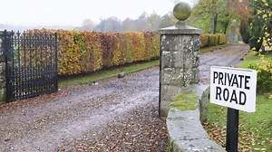 Can I be fined for driving on a private road?