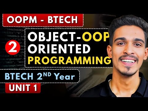 Lec 2 | Object Oriented Programming (Merits, Demerits, Advantages) | OOPM | BTech 2nd Year