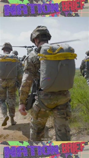 U.S. Paratroopers conduct Jump from CH-47 Chinook helicopter
