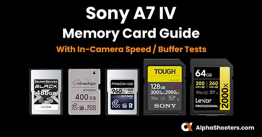 Tested in Camera: The Best Sony A7 IV Memory Cards - Alpha Shooters