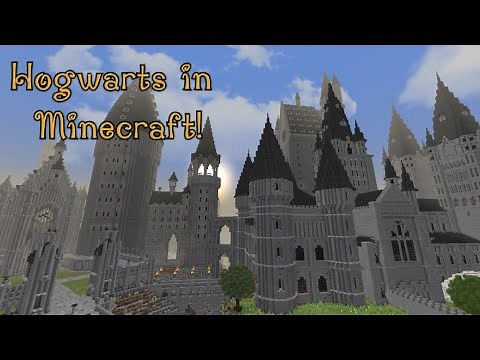 Exploring an EPIC Hogwarts Map In Minecraft!