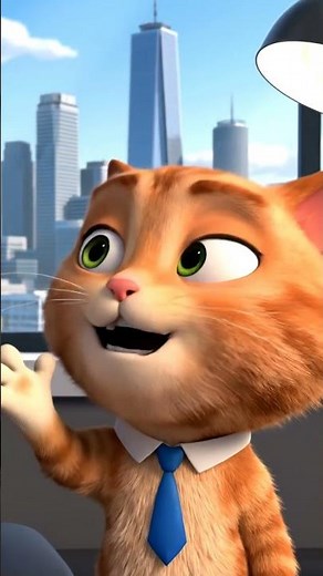 🐱 Cat’s Job Interview… Savage Answer! 😂 #Shorts