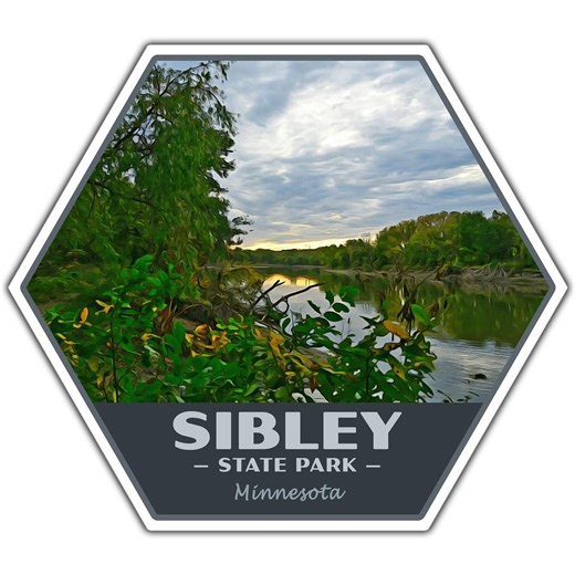 Sibley State Park Sticker | Sibley Sticker | Vinyl Sticker | 2.25" X 2" to 3.4" X 3.0" | Made in USA | Free Shipping - Etsy