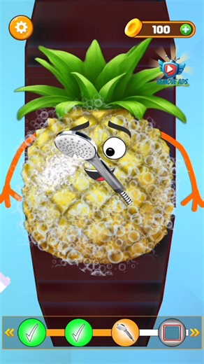 pineapple surgery 3d🍍🍍 #cartoongames #3dgames