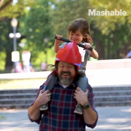 344K views · 2.3K reactions | Piggyback rides just got a lot more fun (for kids). | Mashable | Facebook