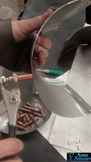 A week ago someone asked me to make a video on these temporary rivets I use commercially available under the name clecos. You can find them at Amazon or eBay for around a dollar or two each. I've been using them for years after a friend shared them with me, shout out to Cornfield Mike. #rivet #cleco #cooltools #whatisthis #autoshop | Azure Armoury