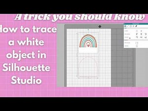 How to trace a white object in Silhouette Studio|A trick to create trace outline| Print and Cut