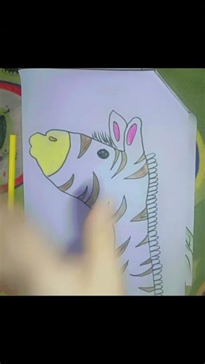 How to Draw a Zebra | Simple & Easy Drawing Tutorial|#foryou #art #drawing #youtubeshorts #painting