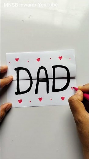 Happy Father Day card | Best Father Day greeting | Father Day Students card | #shorts #youtubeshorts