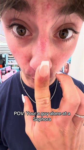 Lost in Sephora. Send help. 🥲 #boyfriend #girlfriend #couple #dating