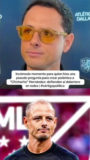 Awkward moment for the person who asked a loaded question to stir up controversy with "Chicharito...