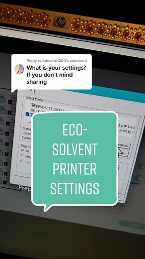 Eco-Solvent Printer Settings: Customizing Your Epson 2803
