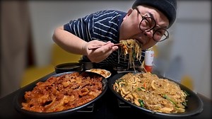 Gochujang Bulgogi and Japchae Mukbang | Home Cooking