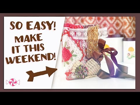 DIY Fabric Journal Cover Tutorial! So Easy!