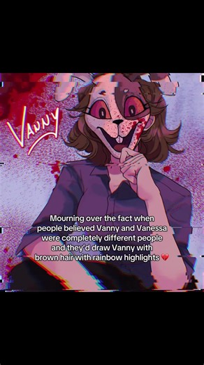 I still wished they were different people, fan designs of pre-SB Vanny were so cool 😞 #fnaf #fyp #vanny #fivenightsatfreddys #sb