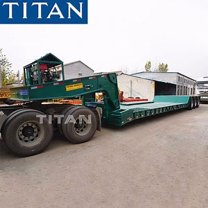 [Hot Item] Heavy Duty Machinery Transport Hydraulic Front Load Gooseneck Lowbed Lowboy Trailer