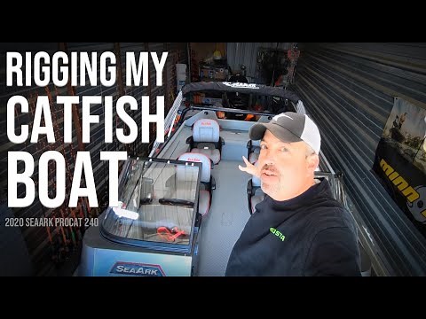 Rigging My Catfish Boat | Fish Finder Install and More!