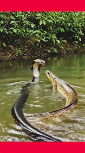 cobra vs snake, king cobra vs python, python vs cobra, venomous snake fight, giant snake