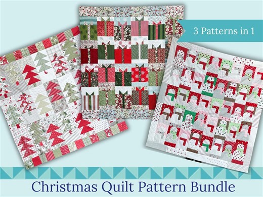 Christmas Quilt Pattern Bundle | Winter Woods Trees, Gift Layers Presents, Snowman Blocks (video Tutorial PDF Patterns) - Etsy Canada