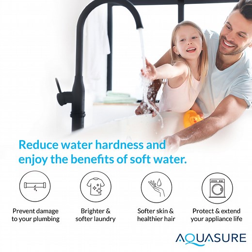 Harmony Series | 64,000 Grains Whole House Water Softener with Fine Mesh Resin | Aquasure USA