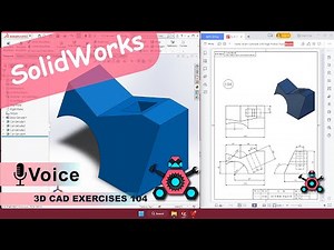 SolidWorks | 3D CAD EXERCISES 104 | StudyCadCam | Solution Tutorial |