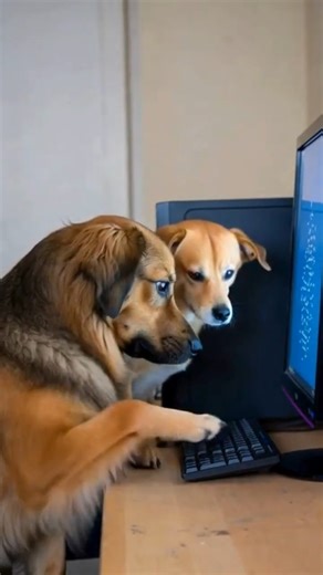 When 2 Dogs Take Over the Computer