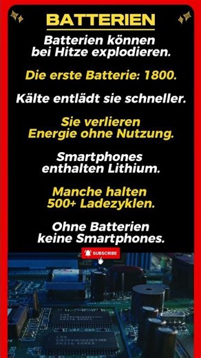 7 erstaunliche Fakten über Batterien 🔋