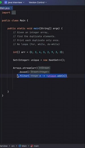 Java Interview Question 🔥 Find Duplicates Using Streams | No Loops #coding