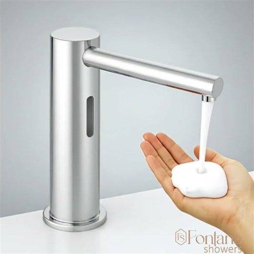 FontanaLumenSense™ Line Brushed Nickel Sensor Soap Dispenser FS-9070BN