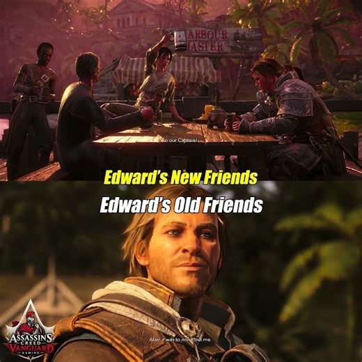 Edward's New vs Old Friends - Black Flag Then vs Now #assassinscreedblackflag #gaming