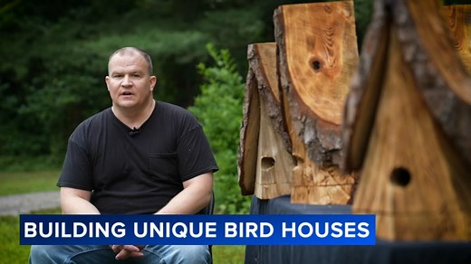 Salem County man creates unique birdhouses using only a chainsaw