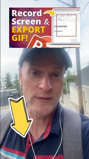 Record Screen GIF in PowerPoint ☝️