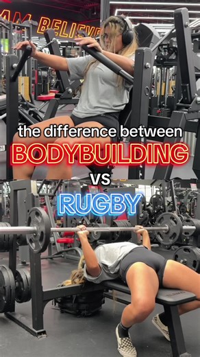 Why doesn't training like a bodybuilder transfer over to rugby? BODYBUILDING: - Bodybuilding will largely emphasize isolation of the muscles to build upon specific areas optimally - Bodybuilding will use more movements that require more stability from the equipment than from the body, for those isolation purposes. - Bodybuilding will also use specific tempos, with full control of the weight throughout the movement. - Bodybuilding has an amount of volume that it loves to live in and finds optimal