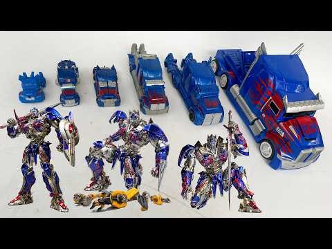 Tiny to Giant Comparison: Transformers OPTIMUS PRIME Movie The Last Knight Robot Truck Car Toys
