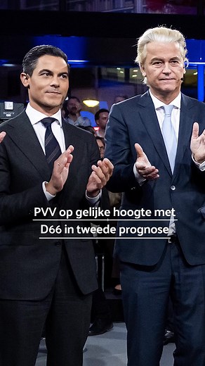 D66 en de PVV strijden in een nek-aan-nekrace om de verkiezingswinst. | NU.nl