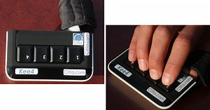The Kee4 one-handed, four-key mobile keyboard