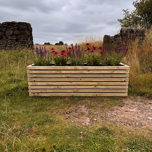 Contemporary Wooden Planter Fully Assembled & Lined Various Sizes - Etsy UK