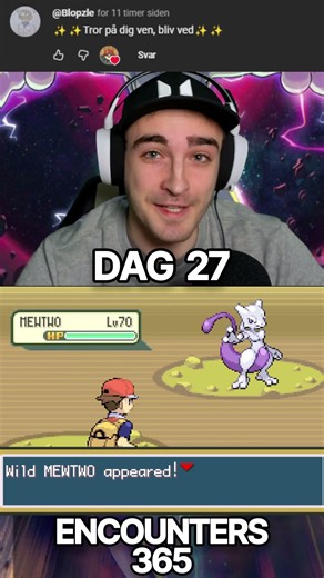 Dag 27 • Kan Jeg Finde SHINY MEWTWO i Fire Red! 😱 #shinypokemon #pokemon #pokemondansk