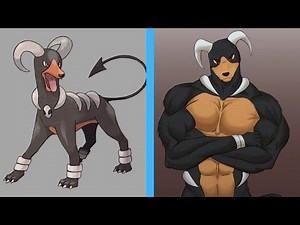 POKEMON CHARACTERS AS THEIR MUSCULAR AND BODYBUILDER VERSIONS #4