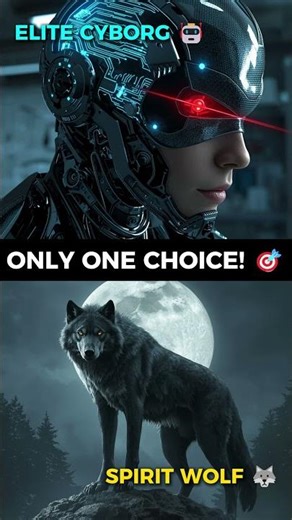 Elite Cyborg 🤖 or Spirit Wolf 🐺? Pick Your Evolution! #shorts #scifi #nature