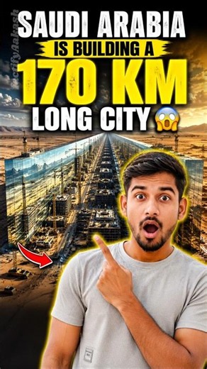 Saudi Arabia Is Building A 170 KM. Long City 🏙️😱