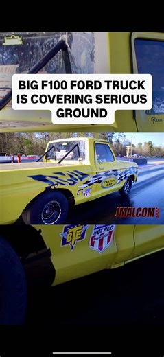 Nasty F100…getting all the way active #dragracing #nitrous #truckracing #racetruck #fordf100 #horsepower #dragrace #hotrod