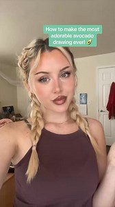 14K views · 157 reactions | Cutest avocado drawing ever! 陋殺 avocado doodle idea #avocado #avocados #doodleideas #draw | Princess Moon | Facebook