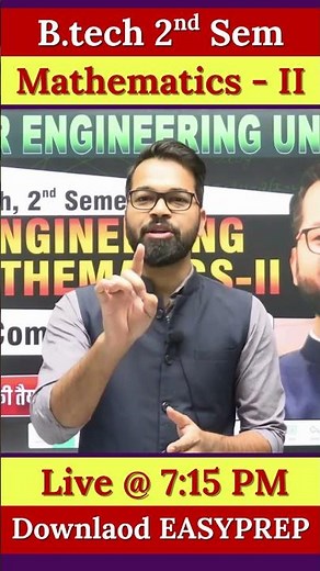 Engineering Mathematics - II | Complex Analysis - I | B.tech 2nd Sem | Live Classes #beu #semester