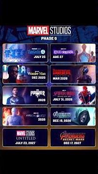 Marvel Phase 6 All Movies & TV Shows Revealed🔥! #shorts